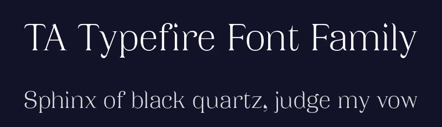 TA Typefire Font Family by Tural Alisoy — Decorative Font — thumbnail 2
