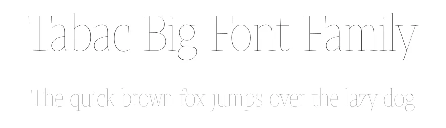 Tabac Big Font Family by Suitcase Type Foundry — Display Font