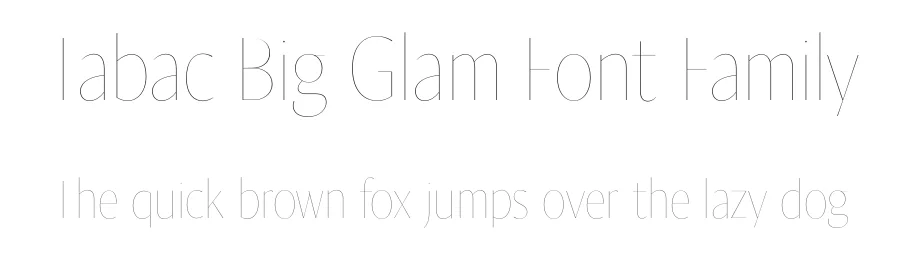 Tabac Big Glam Font Family by Suitcase Type Foundry — Decorative Font
