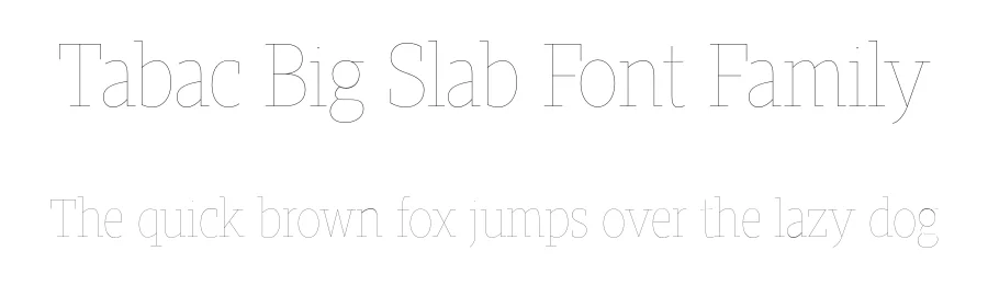 Tabac Big Slab Font Family by Suitcase Type Foundry — Slab Serif Font
