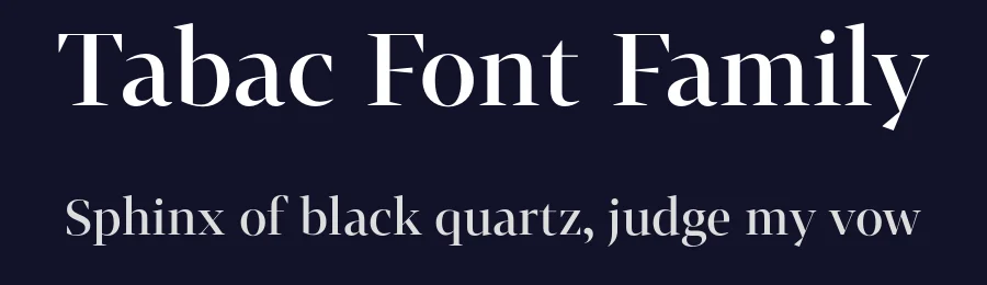 Tabac Font Family by Suitcase Type Foundry — Serif Font — thumbnail 2