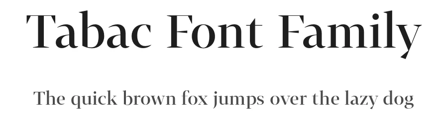 Tabac Font Family by Suitcase Type Foundry — Serif Font