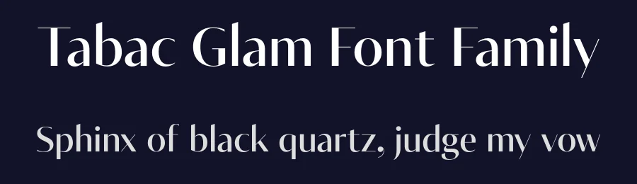 Tabac Glam Font Family by Suitcase Type Foundry — Decorative Font — thumbnail 2