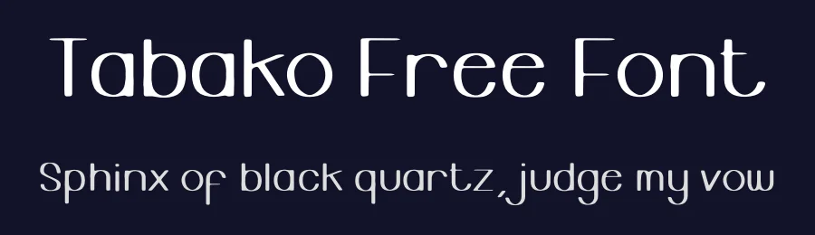 Tabako Free Font by Bayu Putranto — Sans Serif Font — thumbnail 2