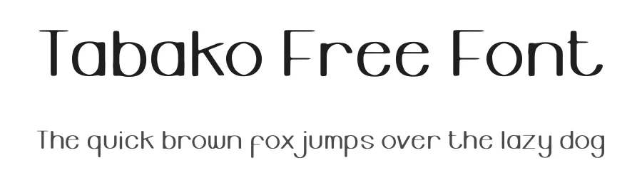 Tabako Free Font by Bayu Putranto — Sans Serif Font