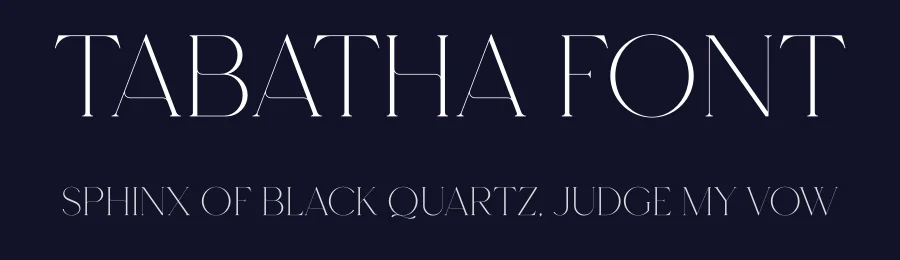 Tabatha Font by vpcreativeshop — Display Font — thumbnail 2