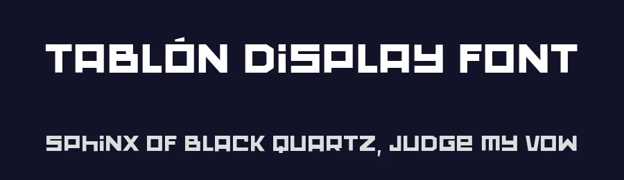 Tablón Display Font by Cristian Tournier — Display Font — thumbnail 2