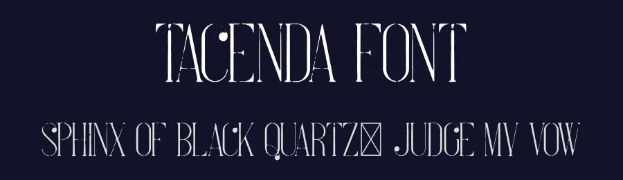 Tacenda Font by vp_creative_shop — Display Font — thumbnail 2