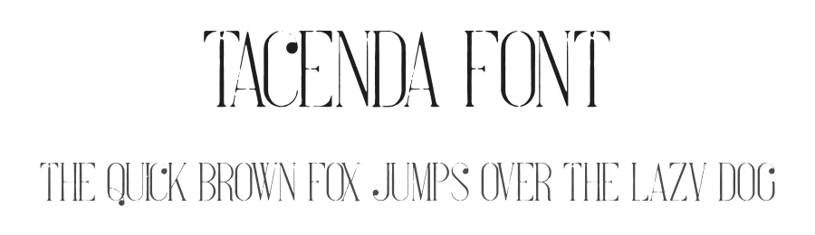 Tacenda Font by vp_creative_shop — Display Font