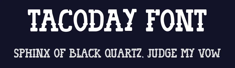 TACODAY Font by Tokokoo — Decorative Font — thumbnail 2