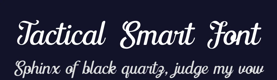 Tactical Smart Font by timelesstype.co — Script Handwritten Font — thumbnail 2