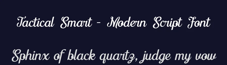 Tactical Smart – Modern Script Font by timelesstype.co — Display Font — thumbnail 2