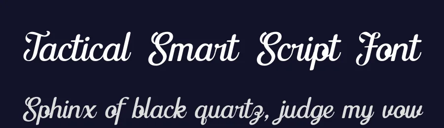 Tactical Smart Script Font by timelesstype.co — Display Font — thumbnail 2