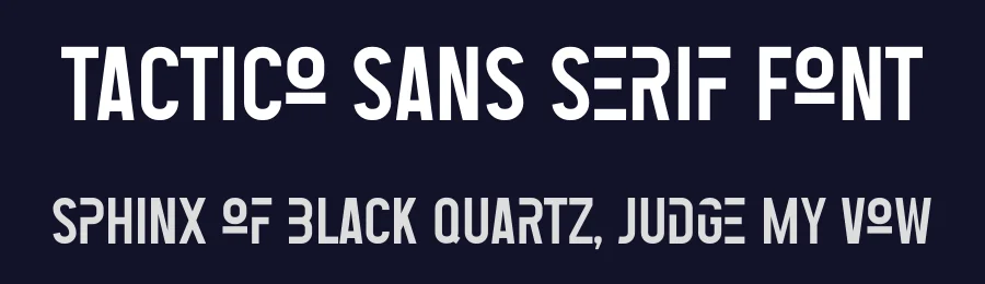 Tactico Sans Serif Font by salamahstudio — Sans Serif Font — thumbnail 2