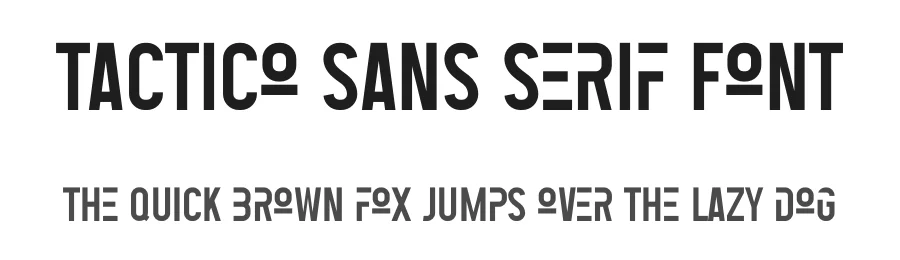 Tactico Sans Serif Font by salamahstudio — Sans Serif Font