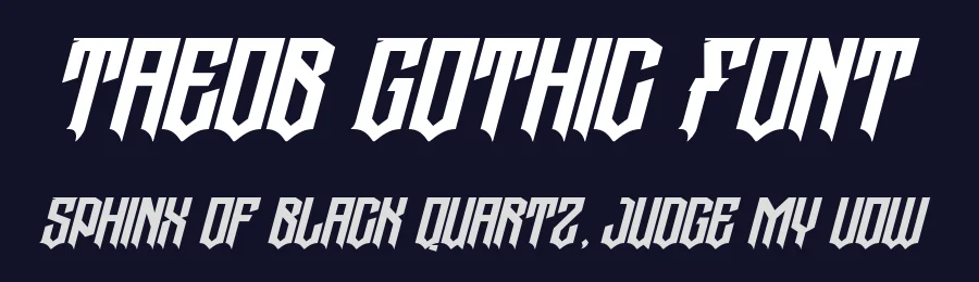 Taeob Gothic Font by 99designs — Blackletter Font — thumbnail 2