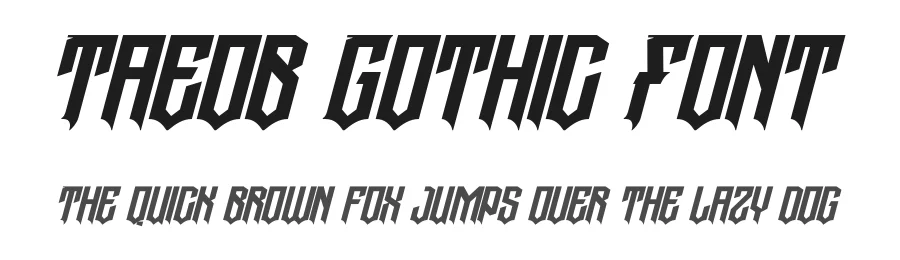 Taeob Gothic Font by 99designs — Blackletter Font