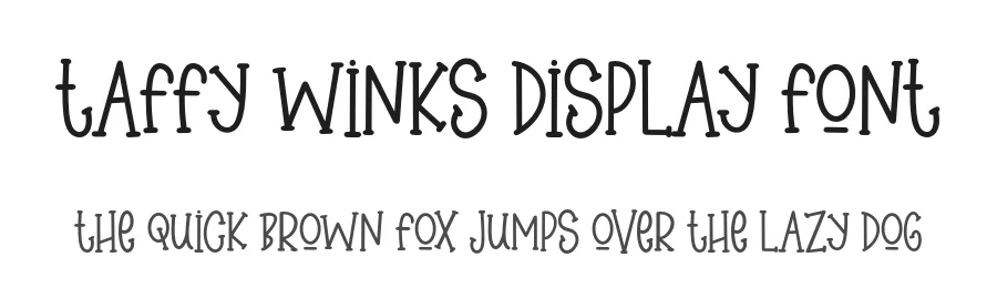 Taffy Winks Display Font by Creatifontstudios — Decorative Font