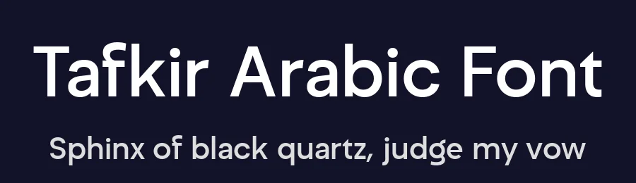 Tafkir Arabic Font by Kutype Foundry — Display Font — thumbnail 2