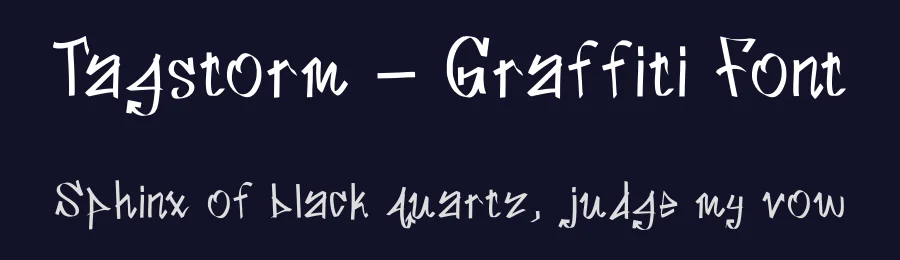 Tagstorm – Graffiti Font by KazeType — Decorative Font — thumbnail 2