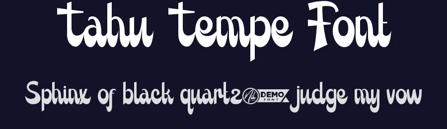 Tahu Tempe Font by nihstudio — Sans Serif Font — thumbnail 2