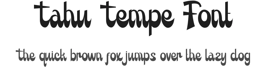 Tahu Tempe Font by nihstudio — Sans Serif Font