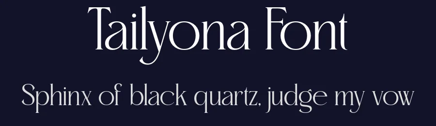 Tailyona Font by burntilldead — Serif Font — thumbnail 2