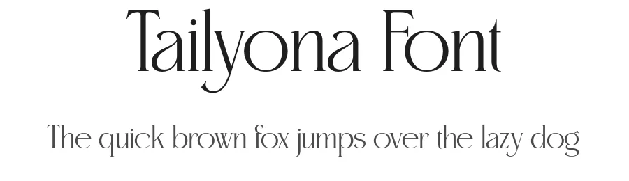 Tailyona Font by burntilldead — Serif Font