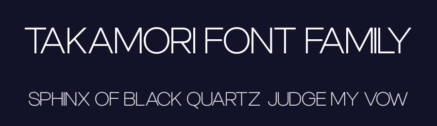 Takamori Font Family by Nan Design — Sans Serif Font — thumbnail 2