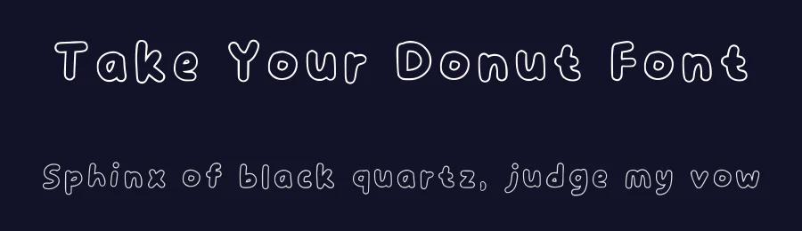 Take Your Donut Font by oreovocado — Display Font — thumbnail 2
