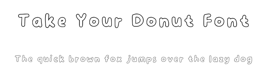Take Your Donut Font by oreovocado — Display Font