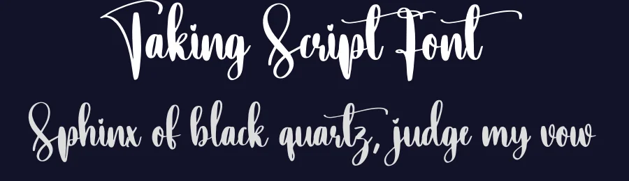 Taking Script Font by creativeletter — Script Handwritten Font — thumbnail 2