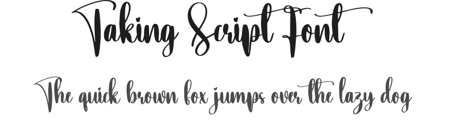 Taking Script Font by creativeletter — Script Handwritten Font