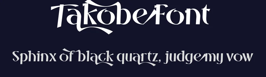 Takobe Font by mixjpg — Decorative Font — thumbnail 2