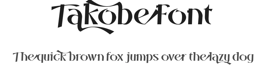 Takobe Font by mixjpg — Decorative Font