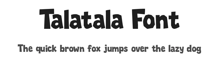 Talatala Font by ryutype — Decorative Font