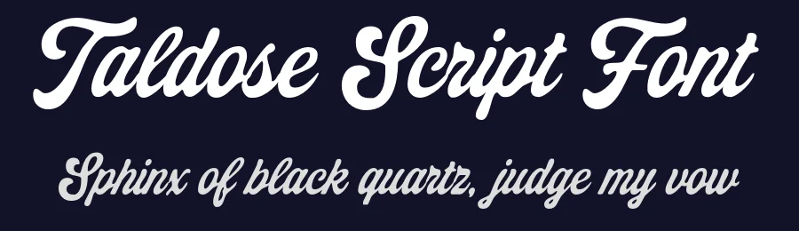 Taldose Script Font by Get Studio — Sans Serif Font — thumbnail 2