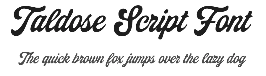 Taldose Script Font by Get Studio β Sans Serif Font