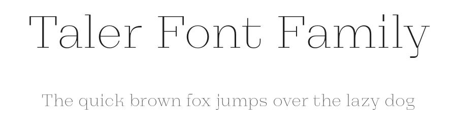 Taler Font Family by Serebryakov — Serif Font