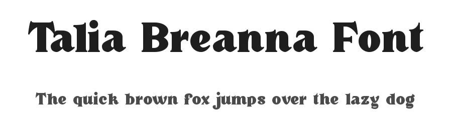 Talia Breanna Font by VinType — Display Font
