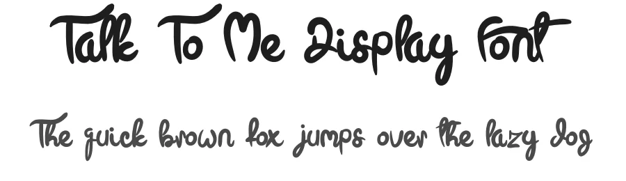 Talk To Me Display Font by levincreative — Decorative Font