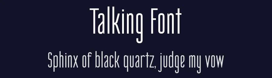 Talking Font by Sensatype Studio — Sans Serif Font — thumbnail 2