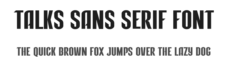 Talks Sans Serif Font by Graphicxell — Sans Serif Font