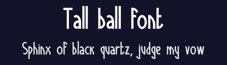 Tall ball font by itypeface — Display Font — thumbnail 2