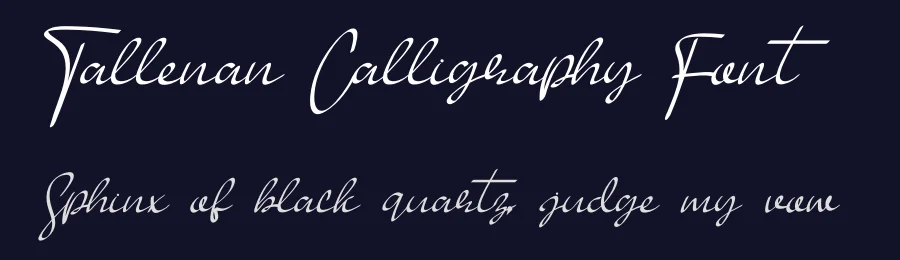 Tallenan Calligraphy Font by andikastudio — Script Handwritten Font — thumbnail 2