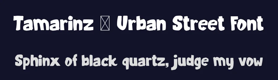 Tamarinz – Urban Street Font by Aivos Dreams — Decorative Font — thumbnail 2