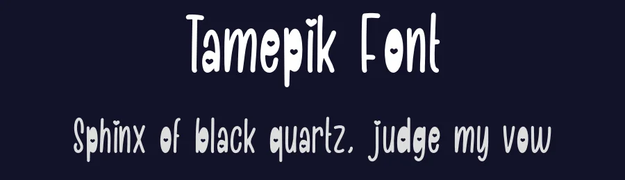 Tamepik Font by Forberas Foundry — Decorative Font — thumbnail 2