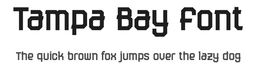Tampa Bay Font by Studio TRQ โ Decorative Font