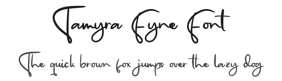 Tamyra Fyne Font by Creatifontstudios — Script Handwritten Font