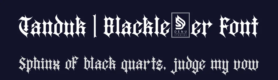 Tanduk | Blackletter Font by Denustudios — Blackletter Font — thumbnail 2